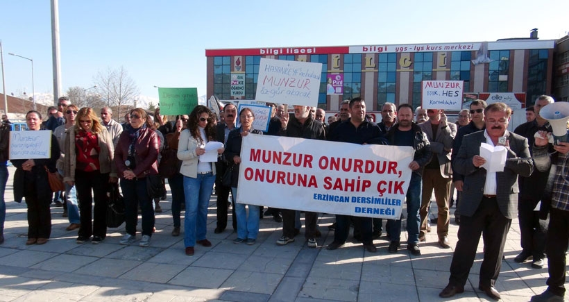 Erzincan’da HES protestosu