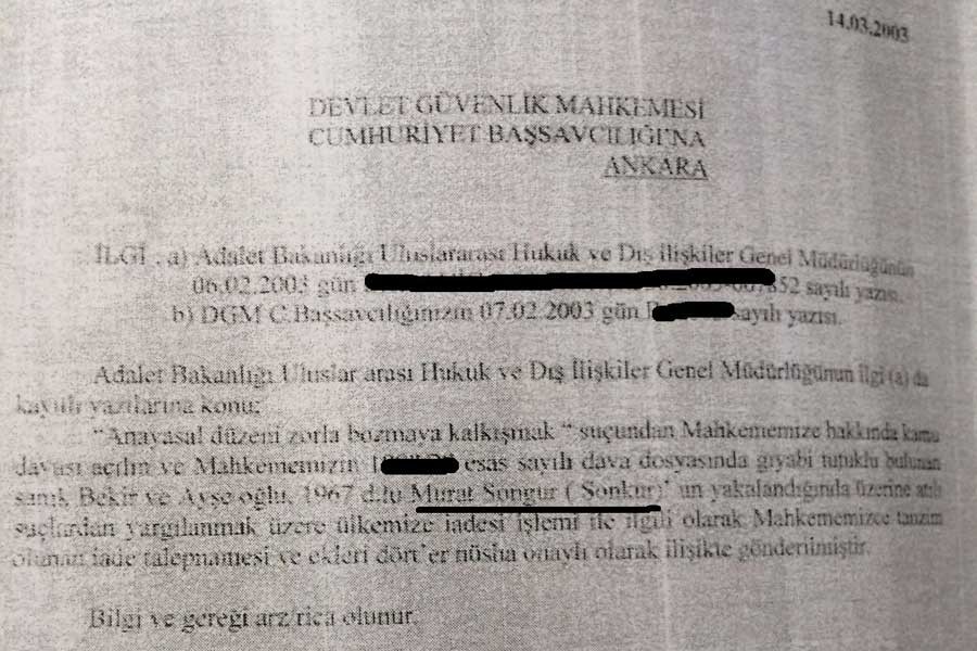 Türkiye, Sivas'ın failini Almanya'dan yanlış isimle istemiş