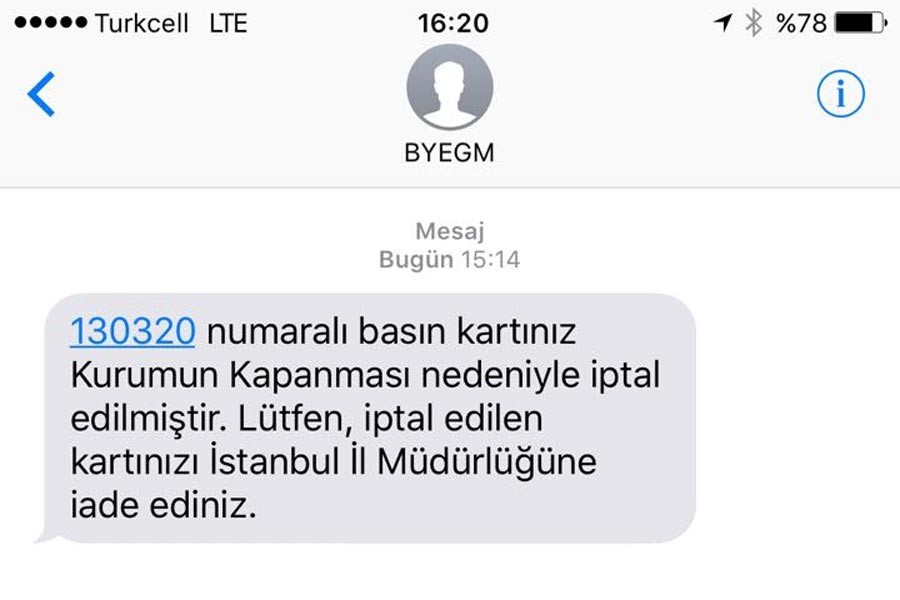 Hayatın Sesi çalışanlarının basın kartı iptal edildi