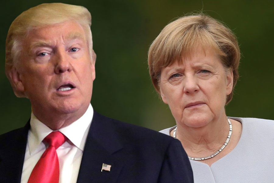 Merkel ve Alman patronlardan Trump’ı ikna ziyareti