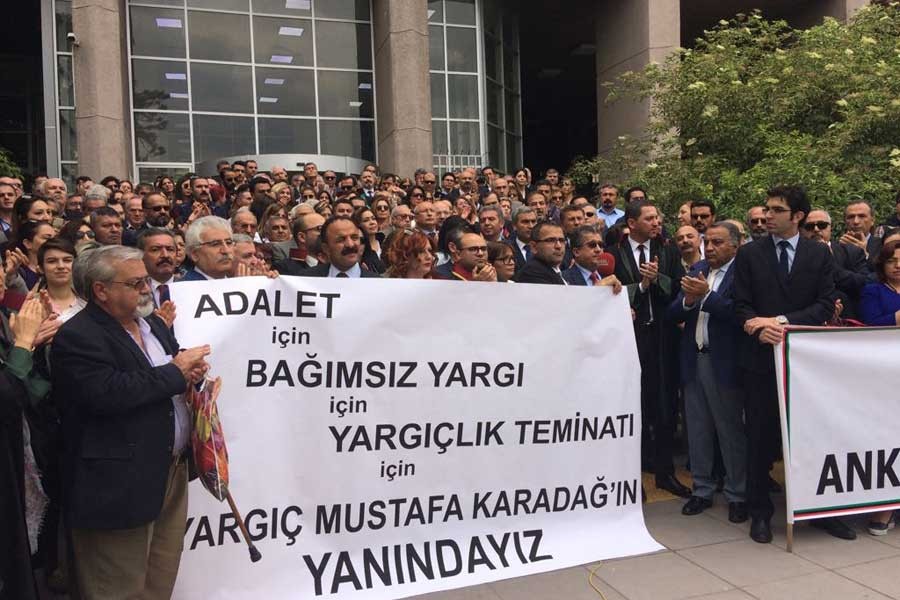 Karadağ'ın sürgün edilmesi Ankara Adliyesi'nde kınandı