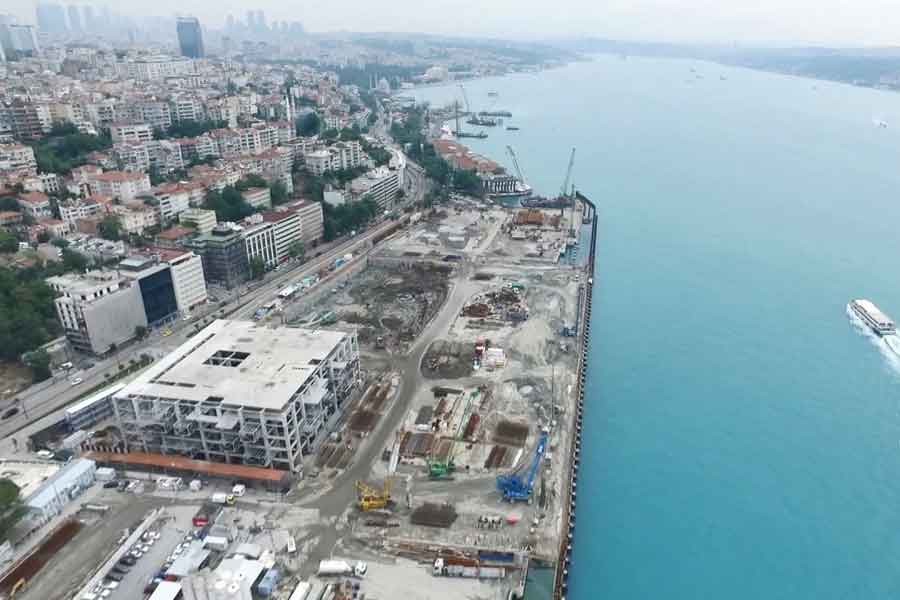 Galataport’ta yıkım işlemi tamamlandı